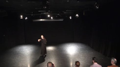 Rubí Gallego bailando en las audiciones interartísticas del Conservatorio Mariemma