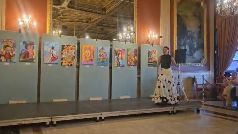Rubí Gallego en la representación de «Irati» en el Casino de Torrevieja